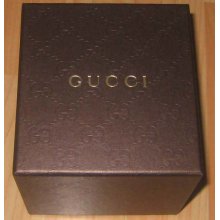 (5) Authentic Gucci Watch Box ONLY Dark Brown