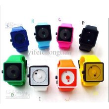 5 Piece Jelly Style Silicon Unisex Sports Wrist Watch Dll Sports Uni