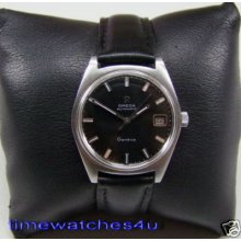 60's Omega Geneve Black Dial Date Cal:565 Man's