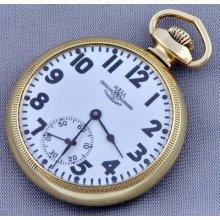 A 16 Size; 21 Jewel; Ball-hamilton 999b Railroad Grade Pocket Watch