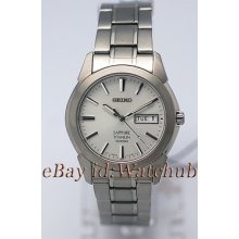 Absolutely Superb Seiko Slim Men Titanium Scratch Proof 330ft W/r Watch Sgg727p1