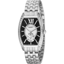 Akribos XXIV Watches Women's Diamond Swiss Quartz Tonneau Bracelet Dia