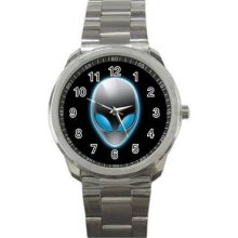 Alienware Unisex Silver-Tone Sports Metal Watch 07