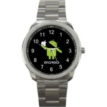 Android Eat Apple Sport Metal Watch Iw482 - Stainless Steel - Gray