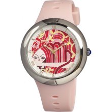 Appetime Unisex Holoscope Analog Stainless Watch - Pink Rubber Strap - Graphic Dial - APPSVJ211143