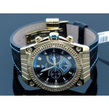 Aqua Master Mens Yellow Gold Diamond Watch