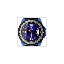 Aqua Master Steel Rubber 0.24 ct Diamond Blue PVD Watch