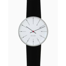 Arne Jacobsen Bankers Unisex Watch 43430 With Black Calf Skin Strap (Small)