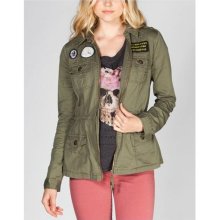 Ashley Womens Anorak Jacket Olive In Sizes