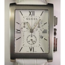 Authentic Gucci 8600m Luxury Watch White Dial Band