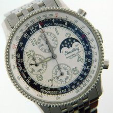 Authentic Mens Leon Breitling Montbrilliant Olympus Chronograph Moonphase