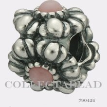 Authentic Pandora Sterling Silver Tourmaline Bloom Bead