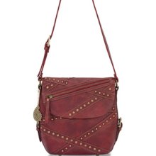 Bandana Crossroads Zip-Top Shoulder Bag - Cherry