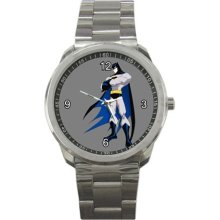 Batman Sport Metal Watch IwB106 - Metal - Gray - cartoon