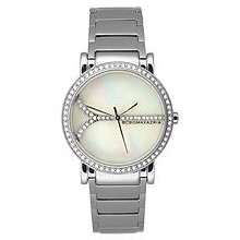 BCBG Connoisseur Soleil Small White Mother-of-Pearl Dial Woman's Watch #BCBG8213