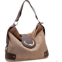 Belt Side Accented Front Flap w/ Magnet Hobo Handbag ...