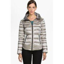 Bernardo Hooded Iridescent Down Jacket (size L)