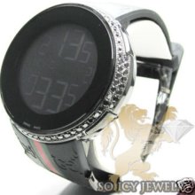 Black Diamond Igucci Mens Digital Watch 2.00ct Iced Out