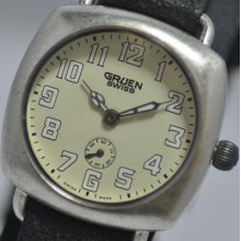 Black Gruen Liberty Swiss Ladies Watch, Classic Vintage Military Watch, Gs003-4