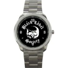 Black Label Society Skull Unisex Sport Metal Watch