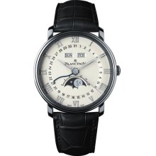 Blancpain Villeret Complete Calendar with Moon Phase in Stainless Steel