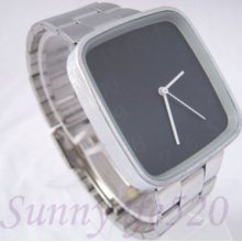 Blank Dial Men Women Stainless Steel Japan Quartz Watch