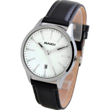 Boys Mens Watch Fashion Calendar Display Leather Band Japan Quartz 72035