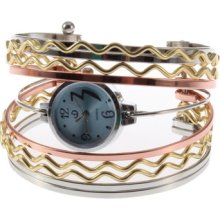 Bracelet Watch Battery Included Stylish Unique Design Deluxe Vintage Punk Style