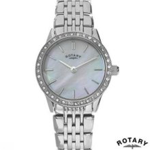 Brand New ROTARY Made In Switzerland Swiss Movement Ladies Watch - silver