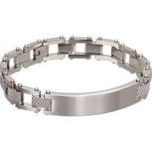 Breil Milano Track Stainless Steel Bracelet With Pattern Links-TJ1176 Bracelet : One Size