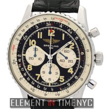 Breitling Navitimer 92 Chronograph 1990's 38mm Stainless Steel Black Dial A30022