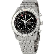 Breitling Navitimer World Men's Stainless Steel Watch Black Dial 108 - A2432212/B726