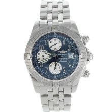 Breitling Windrider Chronomat Evolution A13356 Swiss Automatic Mens Blue Watch