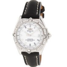 Breitling Wings A10350 Stainless Steel Diamond Automatic Men Watch