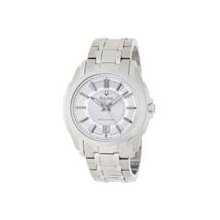 Bulova 96B130 Men's Precisionist Longwood Stainless-Steel Silver Dial