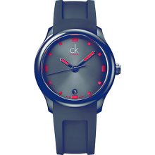 Calvin Klein Men's 'visible' Black/ Red Swiss Quartz Watch