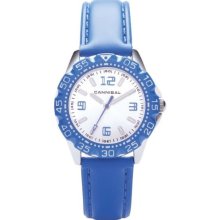 Cannibal Kid's Quartz Watch With Silver Dial Analogue Display And Blue Plastic Or Pu Strap Ck227-05