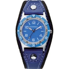 Cannibal Unisex Quartz Watch With Blue Dial Analogue Display And Blue Plastic Or Pu Strap Ck087-04