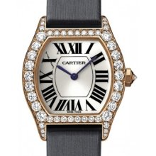 Cartier Tortue 18k Rose Gold Ladies 18k Rose Gold Diamond Watch Wa507031