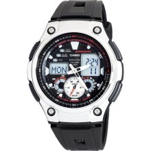 Casio AQ190W-1A Men's Multi-Task Gear World Time Chronograph Sports Illuminator