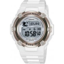 Casio Bg-3000-7aer Kids Baby-g White Digital Watch Rrp Â£70