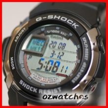 Casio G-shock G-spike G-7700 G-7700-1 G-7700-1dr Black World Time 100% Authentic