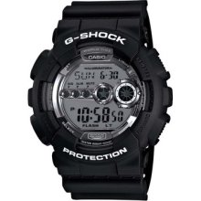 Casio Gshock Men's Shock Resistant Black Resin Digital Watch Gd100bw-1 G-shock