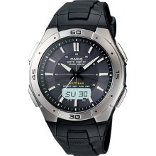 Casio Mens Waveceptor WVA470J-1ACF Solar Atomic Ana-Digi Sport Watch