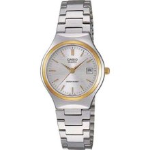 Casio Women's Core LTP1170G-7A Silver Stainless-Steel Quartz Watch with Silver Dial