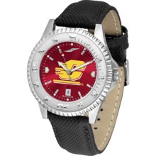 Central Michigan Chippewas Competitor AnoChrome Men's Watch with Nylon/Leather Band