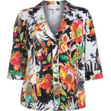 Chalou Cotton blazer with floral print