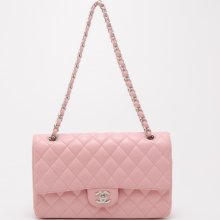 Chanel Light Pink Caviar Medium Flap