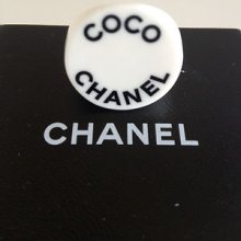 Chanel Ring Coco Logo Cc Resin Black White Limited Edition Sold Out