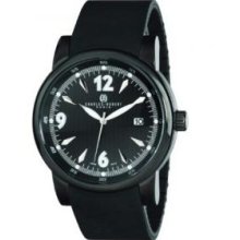 Charles-Hubert- Paris 3881-B Stainless Steel Case Quartz Watch - Black